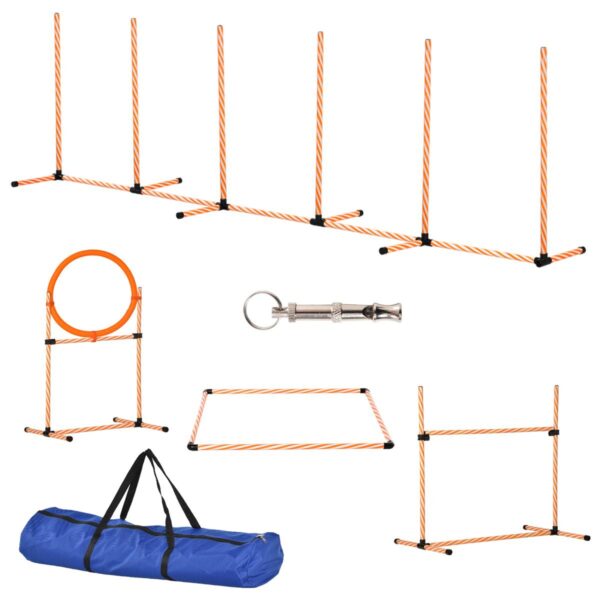 Dog Agility Training Set - Obstacle Course - white background view