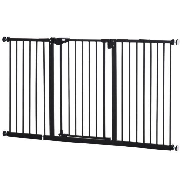 Dog Gate Stair Barrier - Pressure Fit Auto Close - white background view