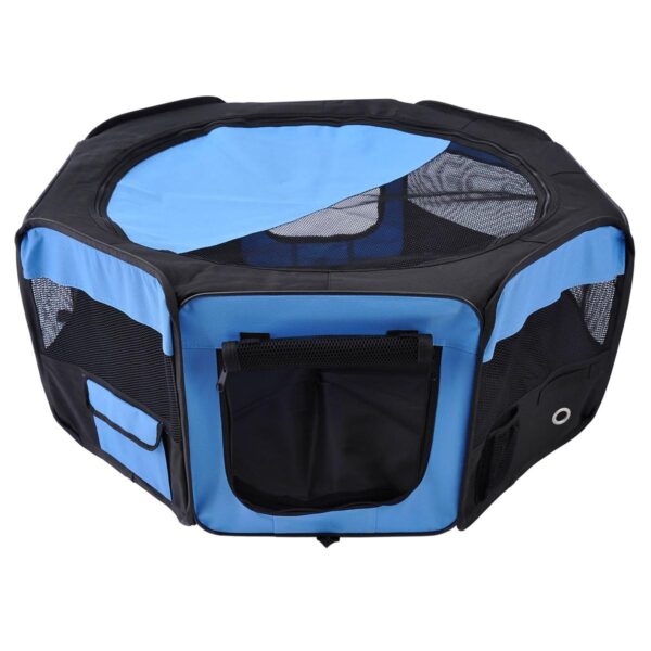Portable Pet Playpen - Indoor & Outdoor Exercise Pen - white background view