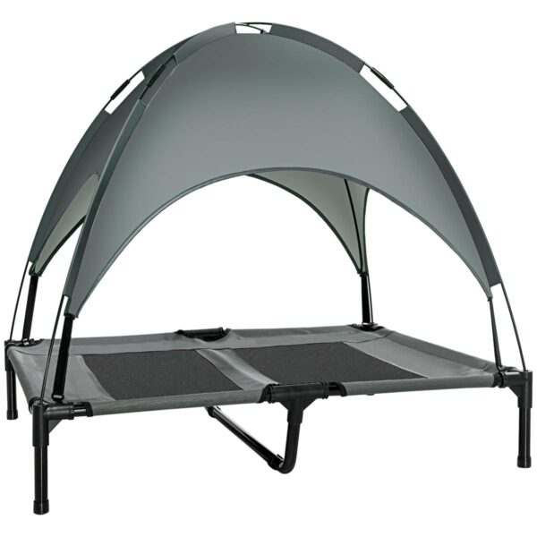 Raised Dog Bed - Waterproof Elevated Cot - white background view