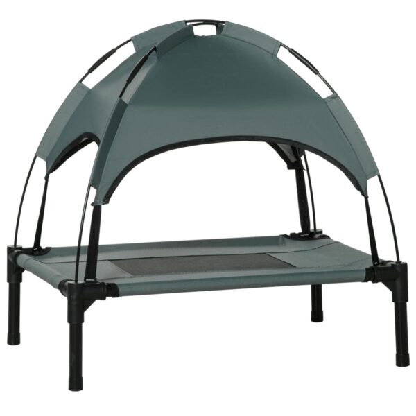 Raised Dog Bed - Waterproof Elevated Cot - white background view