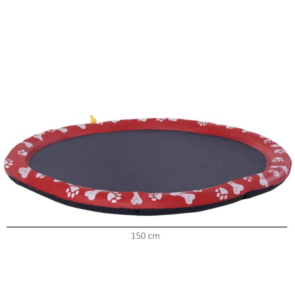 Splash Pad Sprinkler for Pets - Dog Bath Mat - dimensions view