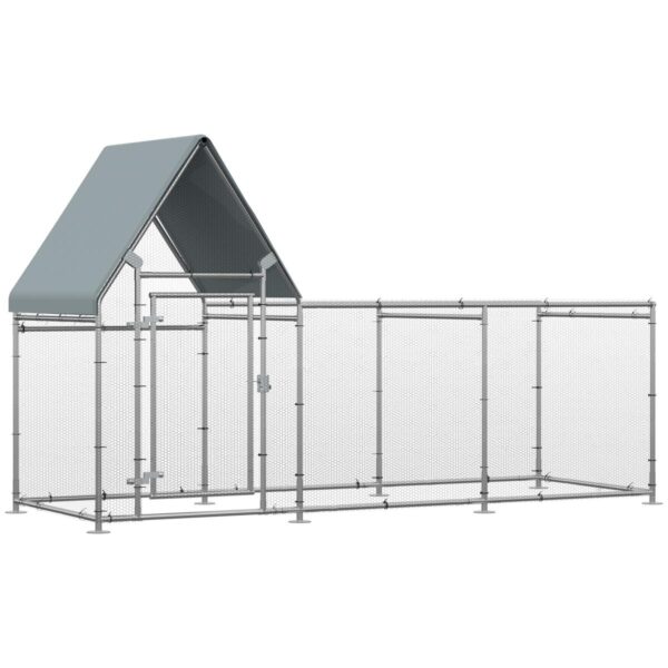 Walk‑In Chicken Coop - Large Cage for 6-8 Hens - white background view